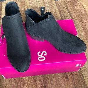 New in box So ankle boots bootie Sz 8.5 W